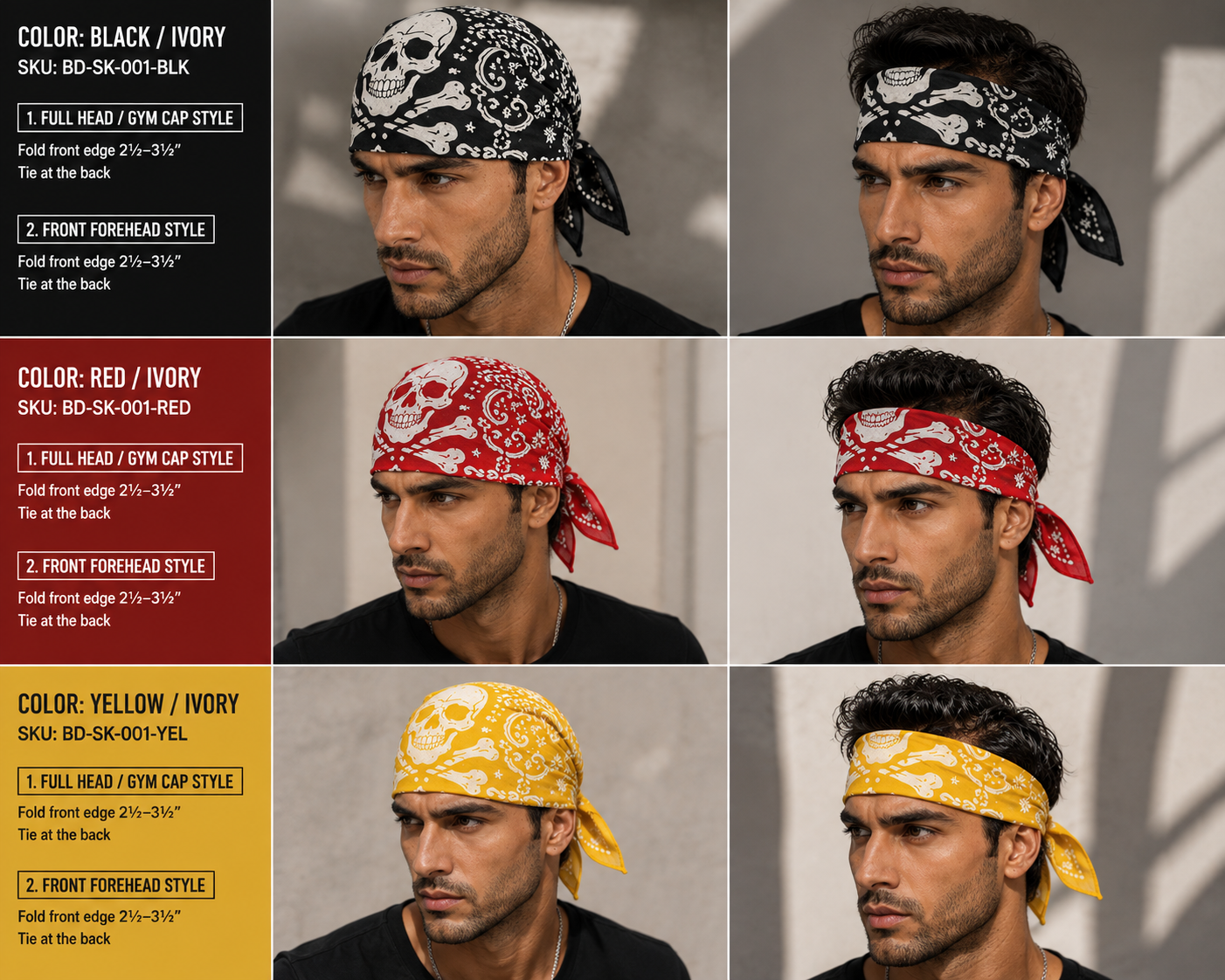 Skull Crest Bandana