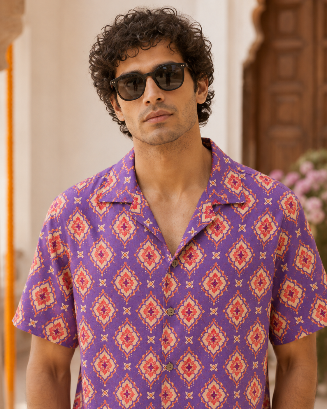 Amethyst Medallion Resort Shirt