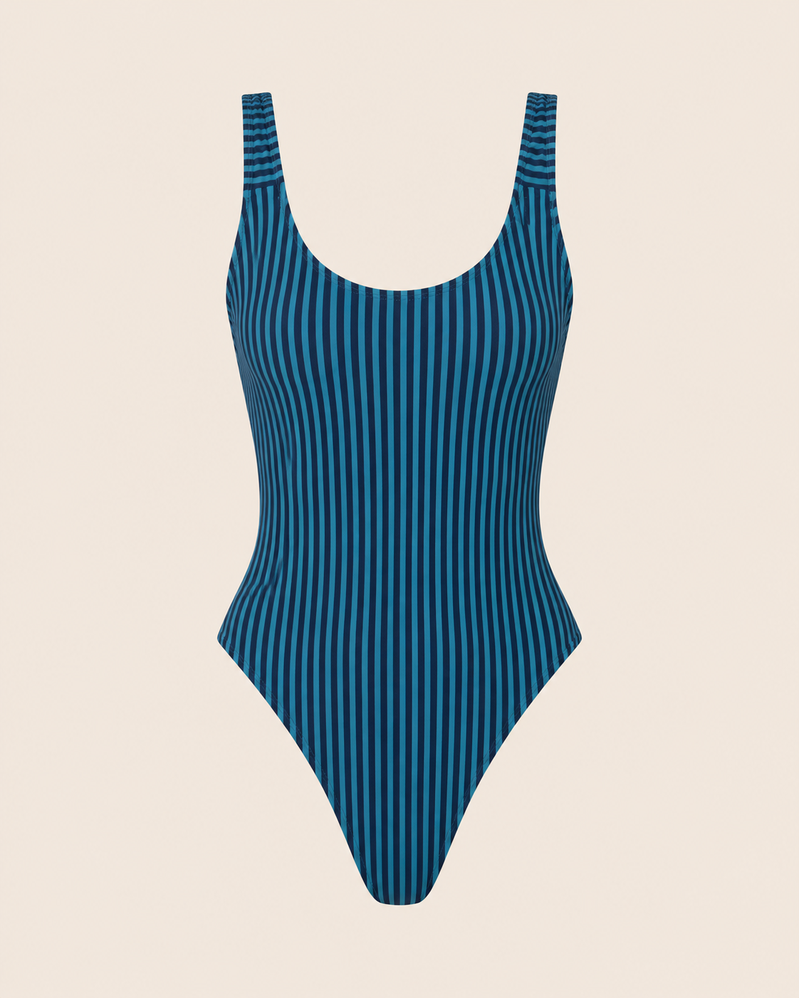 Azure Line Scoop One-Piece Swimsuit