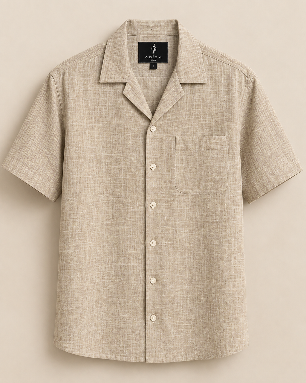 AD°SA 40 Lea Linen Camp Shirt — Premium Solid Collection