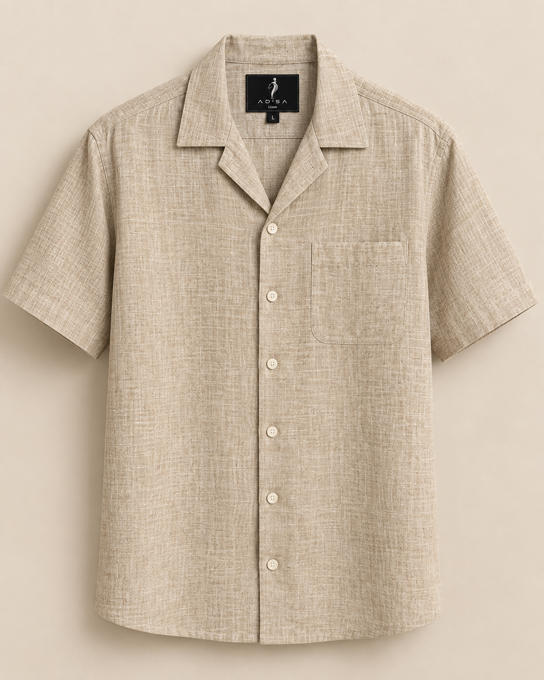 AD°SA 40 Lea Linen Camp Shirt — Premium Solid Collection