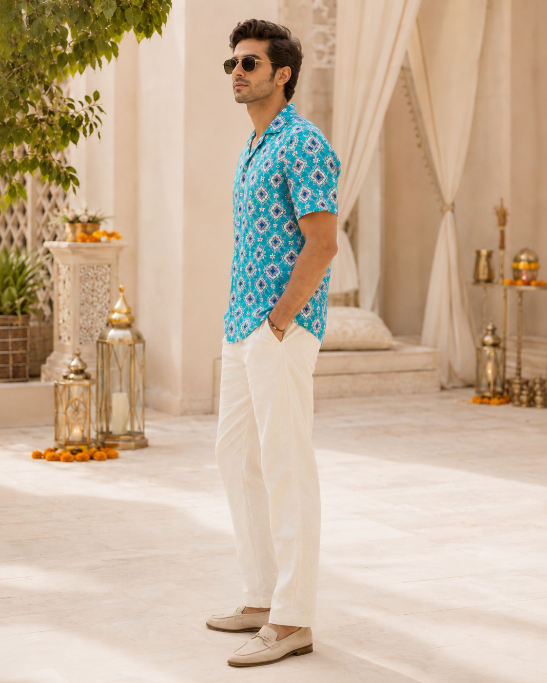 Aegean Mosaic Resort Shirt