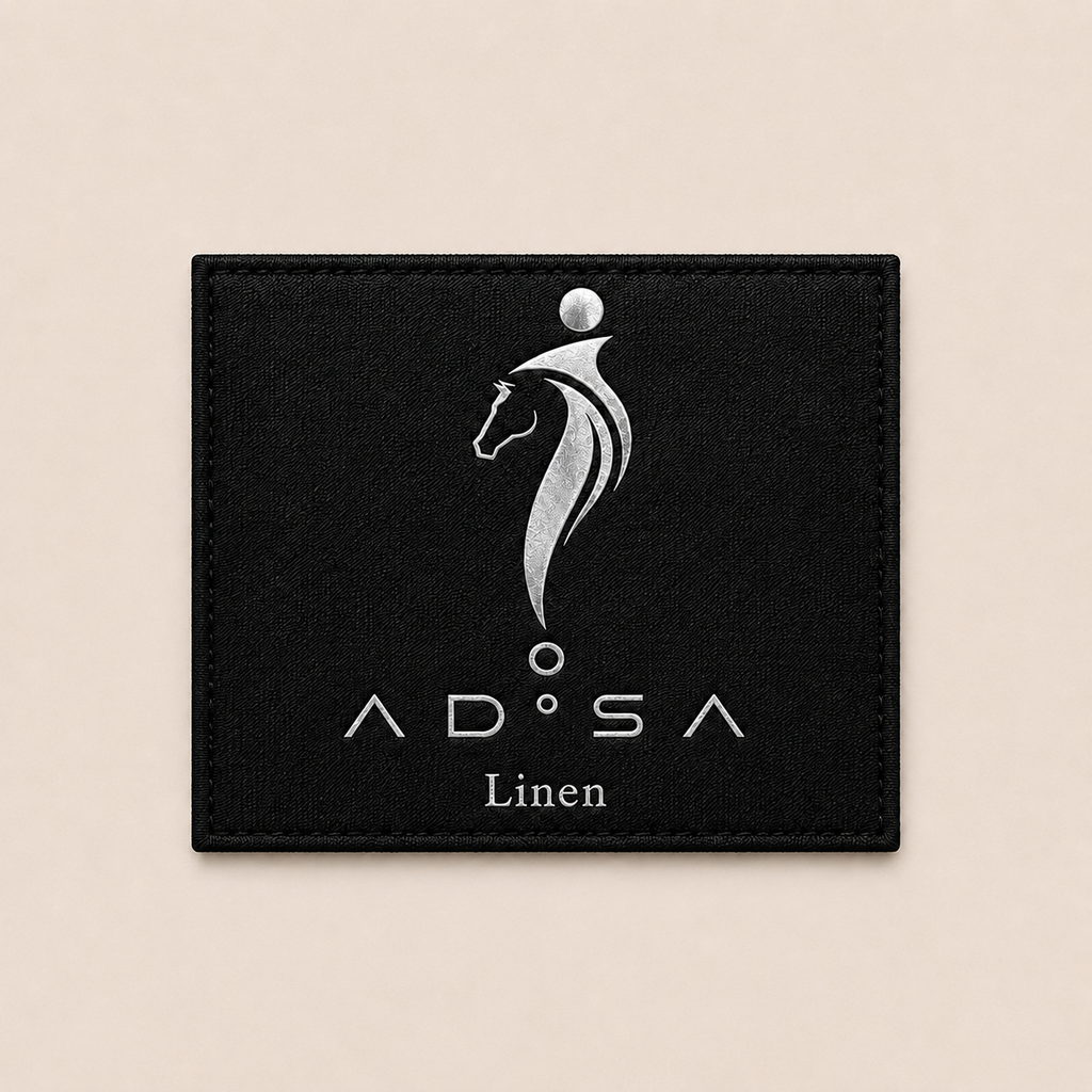AD°SA 40 Lea Pure Linen Floral Shirt — Black & Beige
