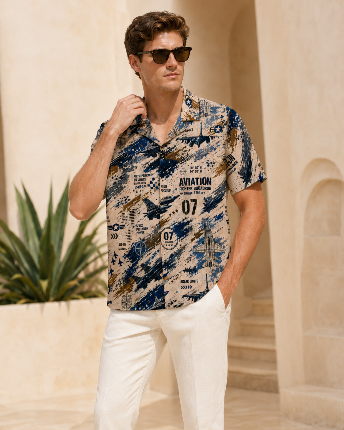 Aviation Squadron Resort Men's Shirt