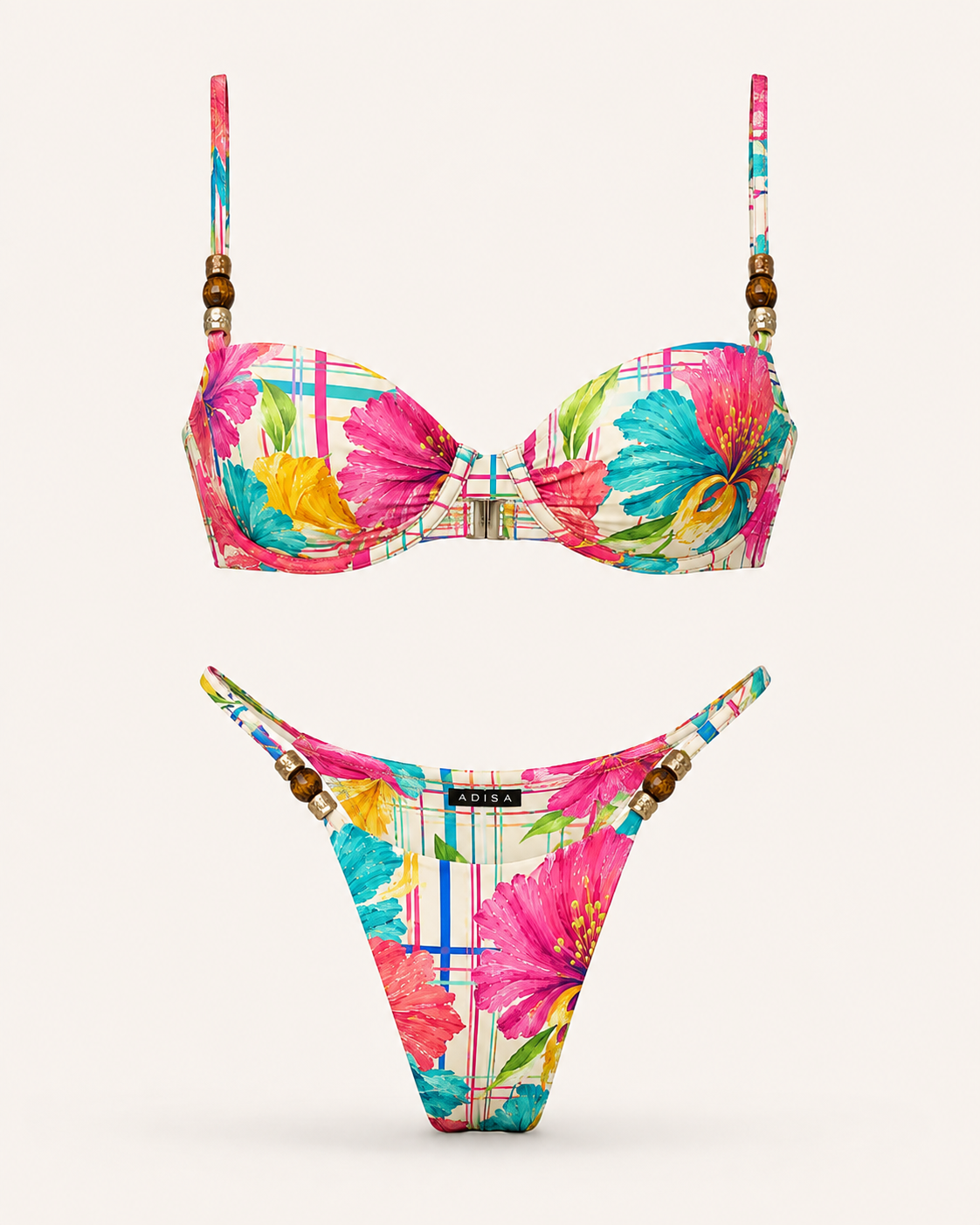 Tropical Bloom Balconette Bikini Set