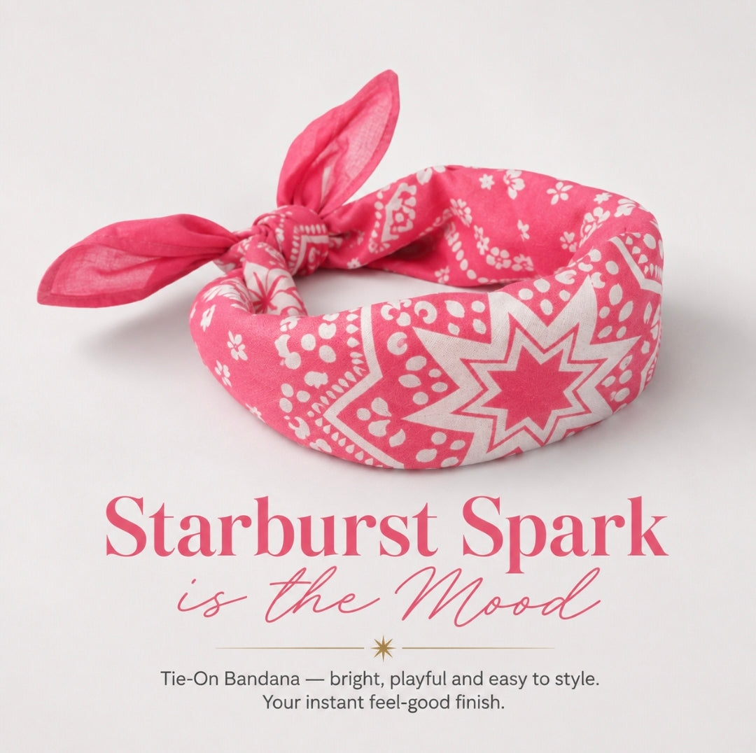 Starburst Spark Cotton Bandana