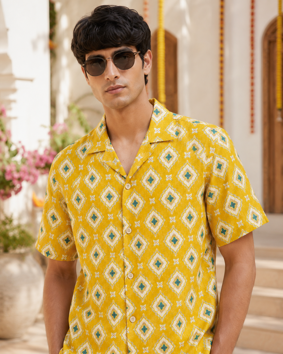 Aegean Mosaic Resort Shirt