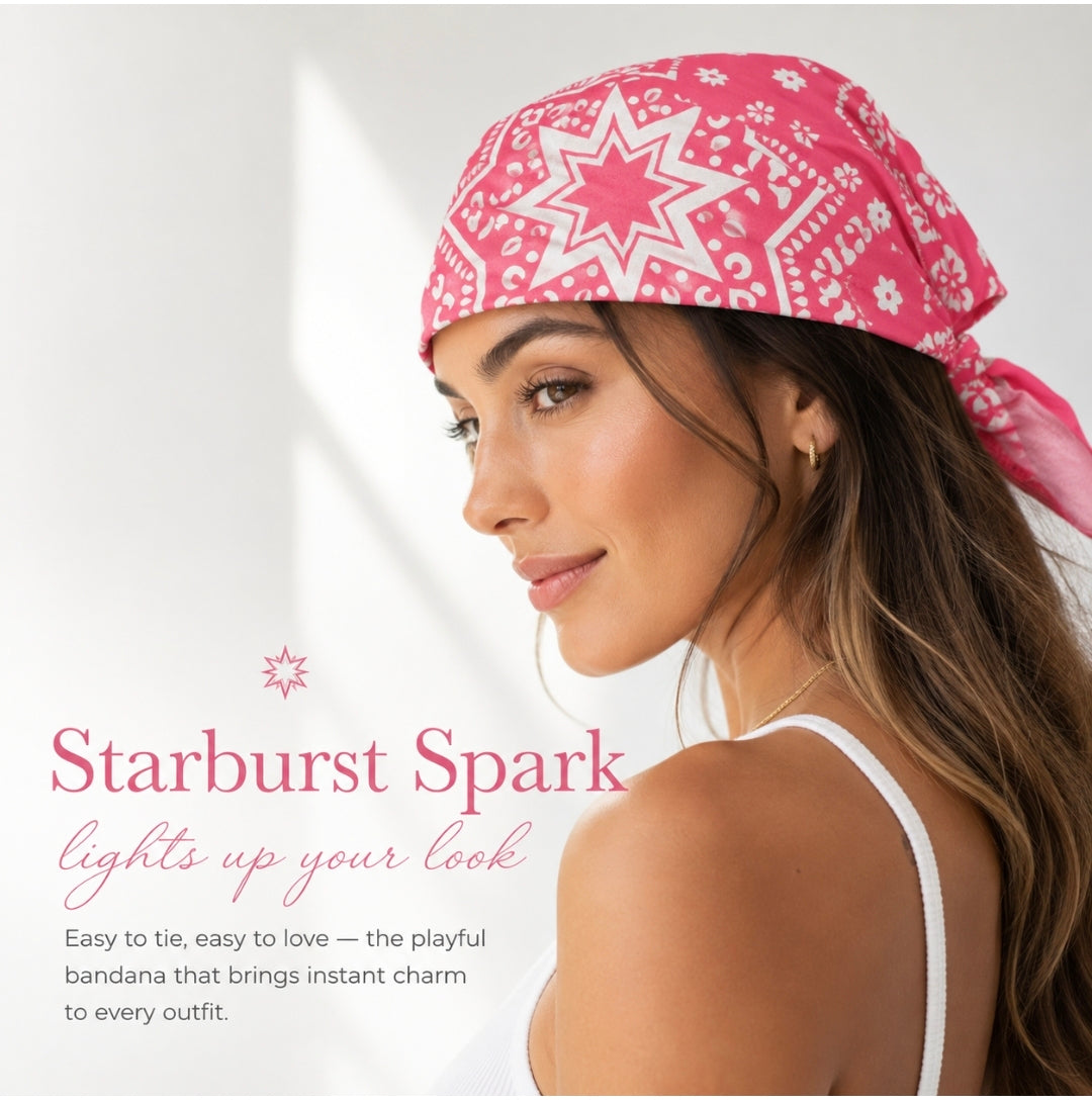 Starburst Spark Cotton Bandana