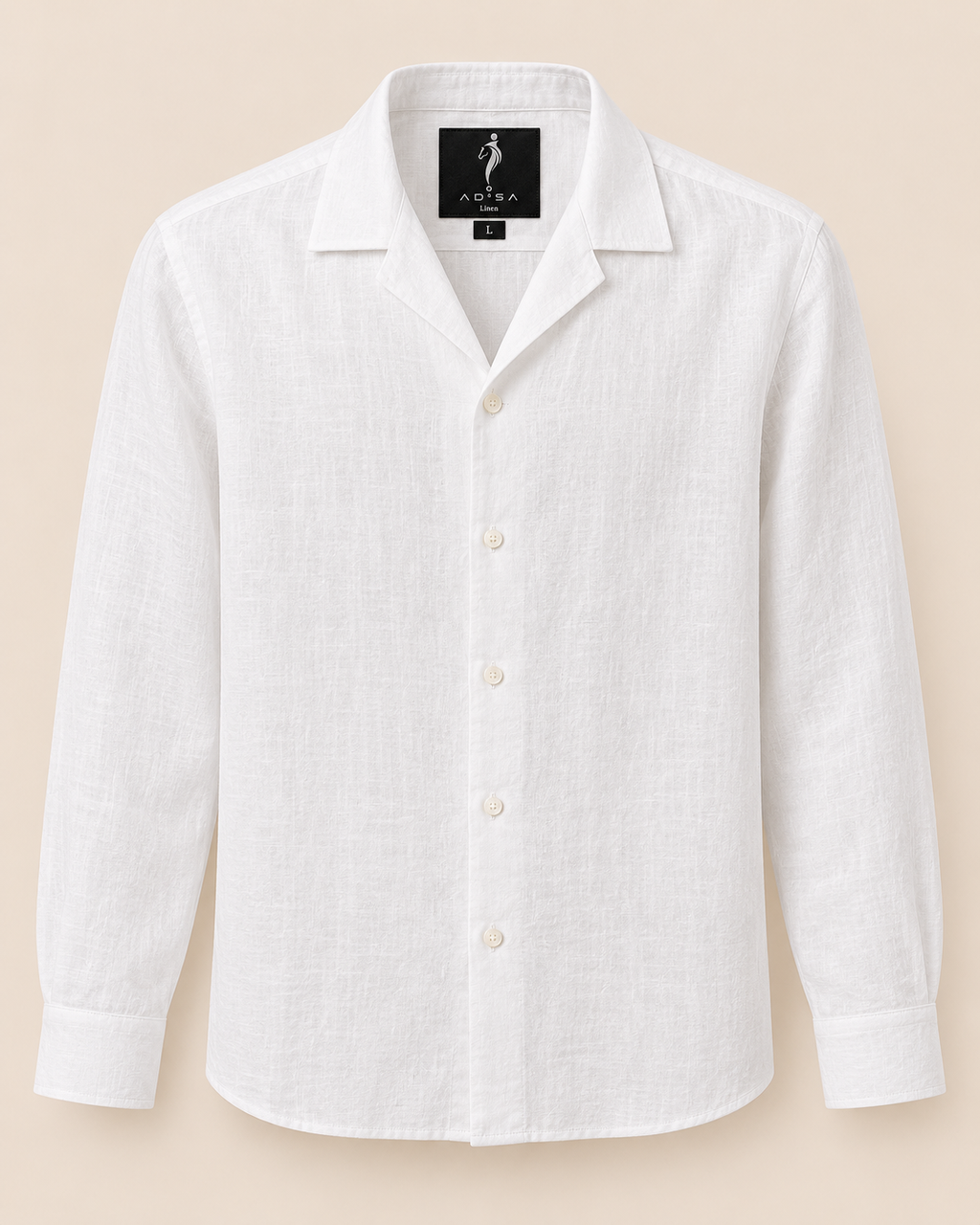AD°SA 40 Lea Linen Camp Shirt — Premium Solid Collection