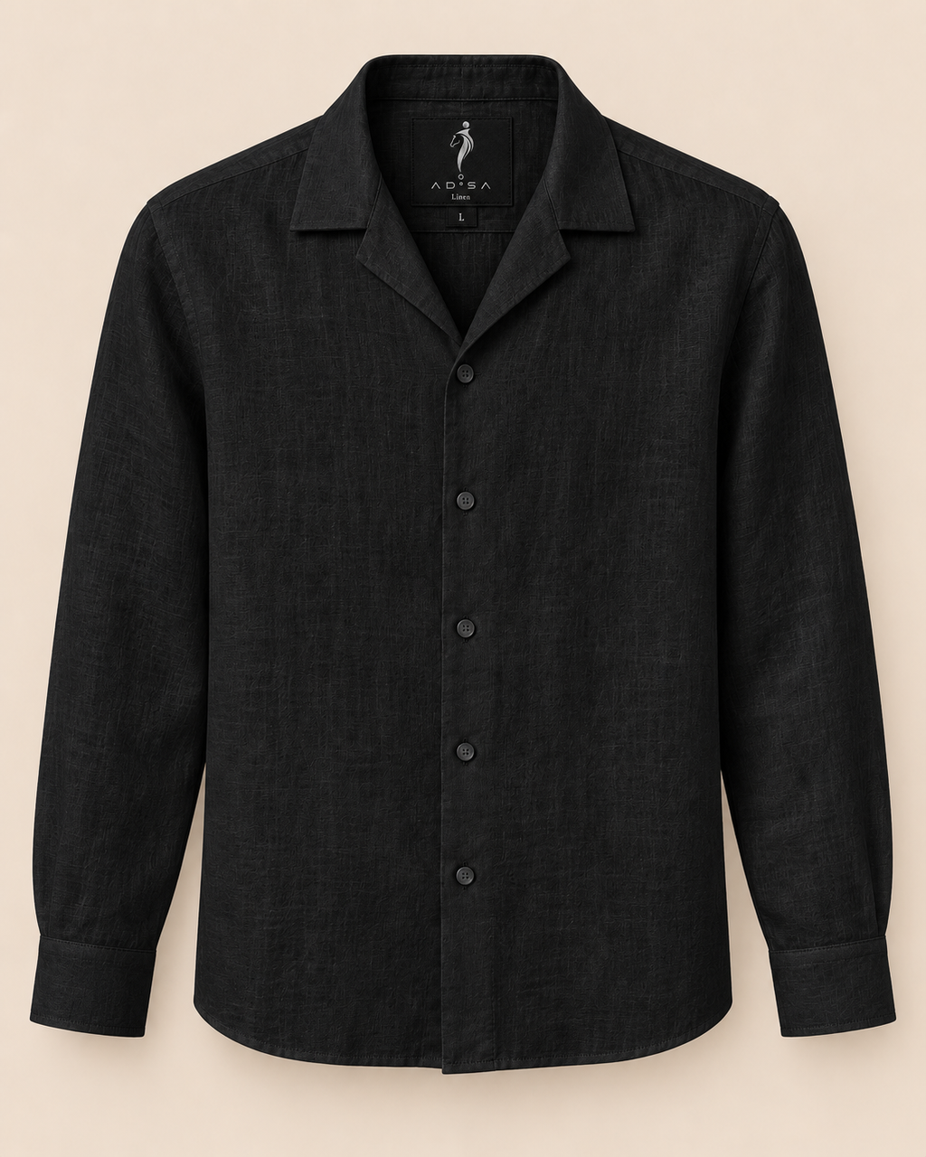 AD°SA 40 Lea Linen Camp Shirt — Premium Solid Collection