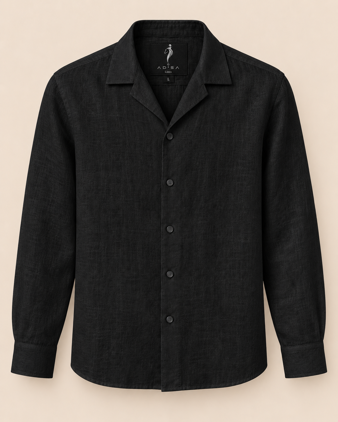 AD°SA 40 Lea Linen Camp Shirt — Premium Solid Collection