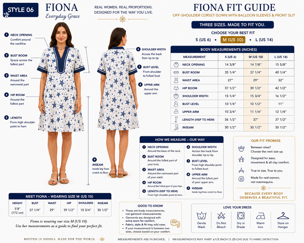 Aegean Star Cotton Dress