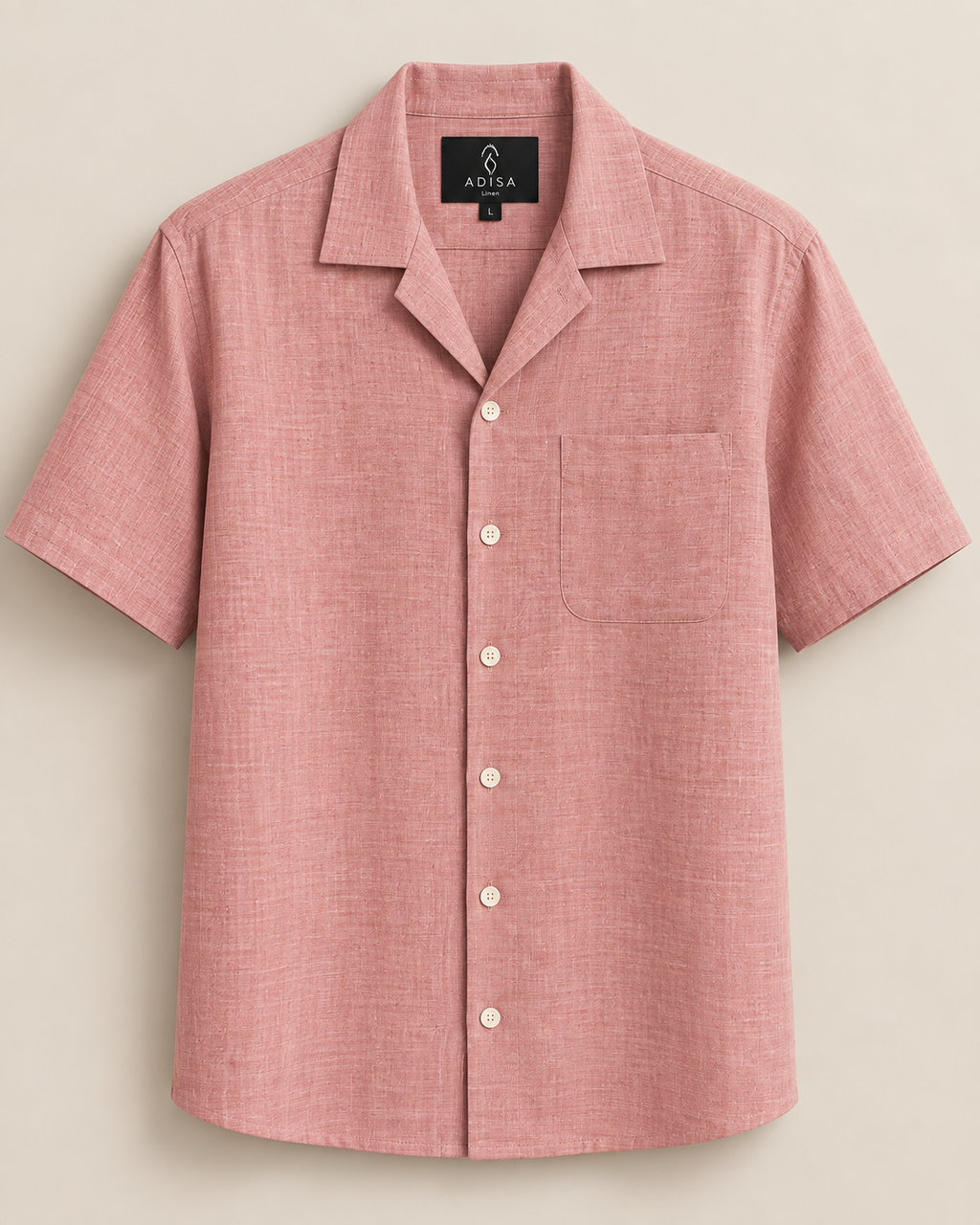 AD°SA 40 Lea Linen Camp Shirt — Premium Solid Collection